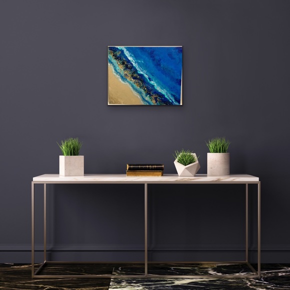 16 x 20 painting, mixed media, original art - Picture 8 of 9